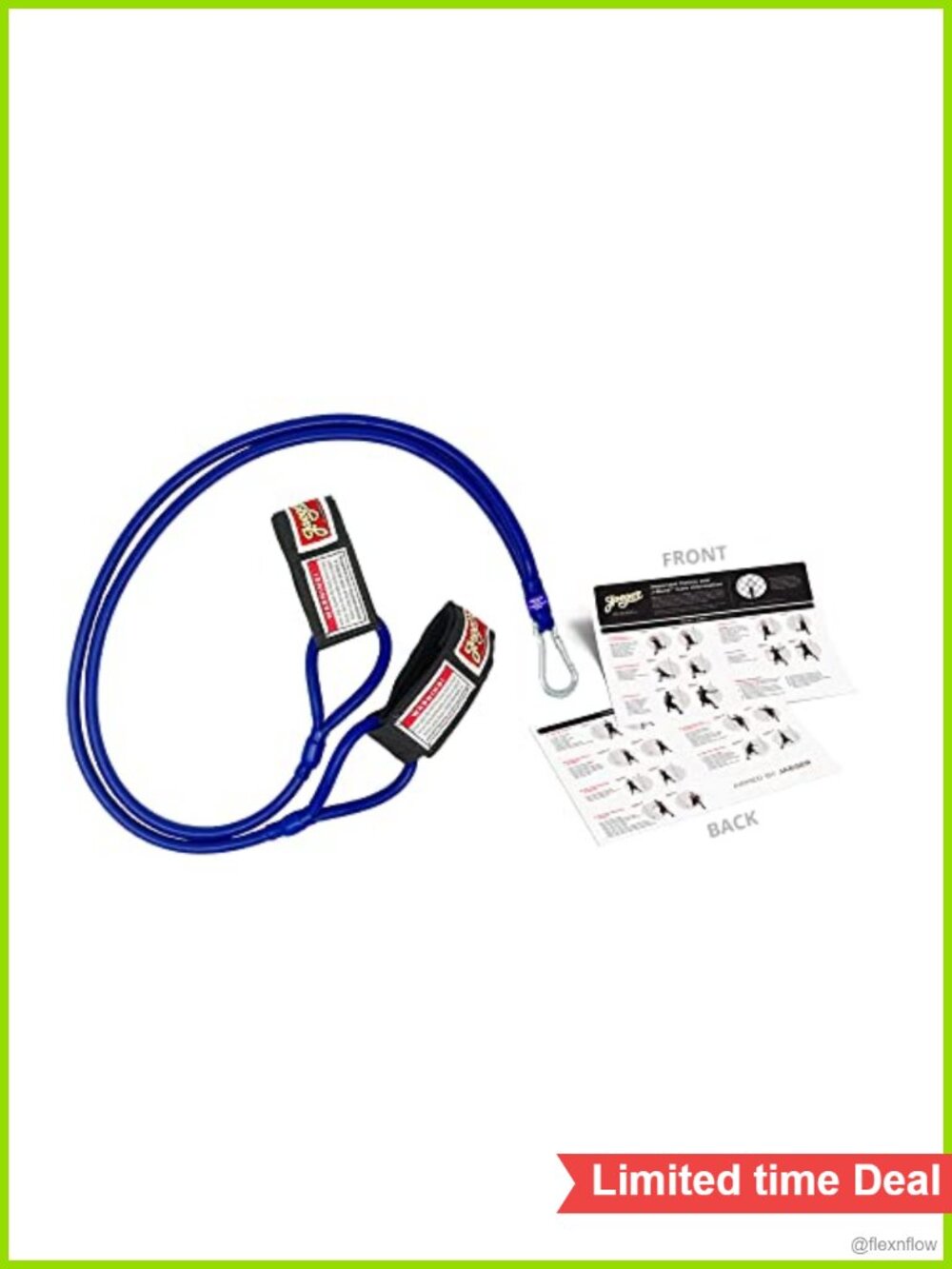 Baseball Pitching Trainer Resistance Bands with Wrist Cuff & Instruction Sheet